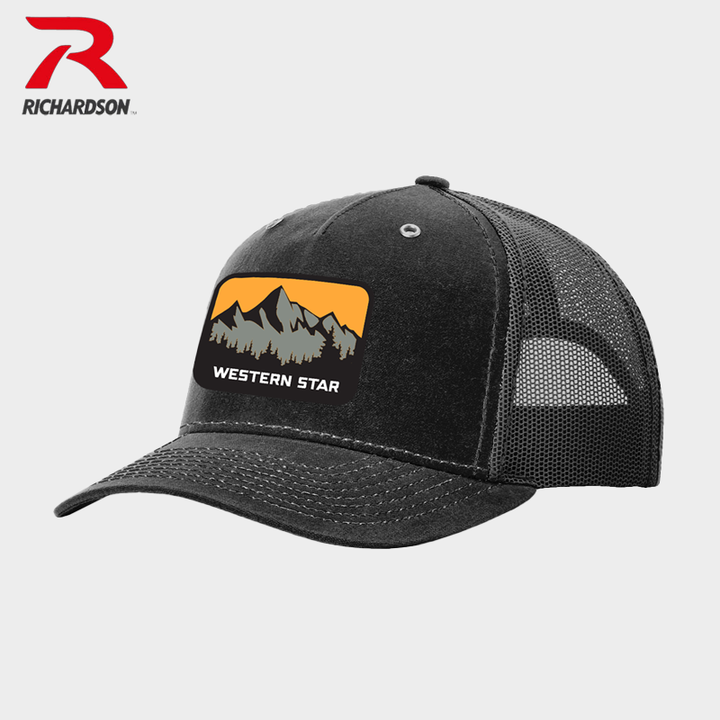 Black trucker hat