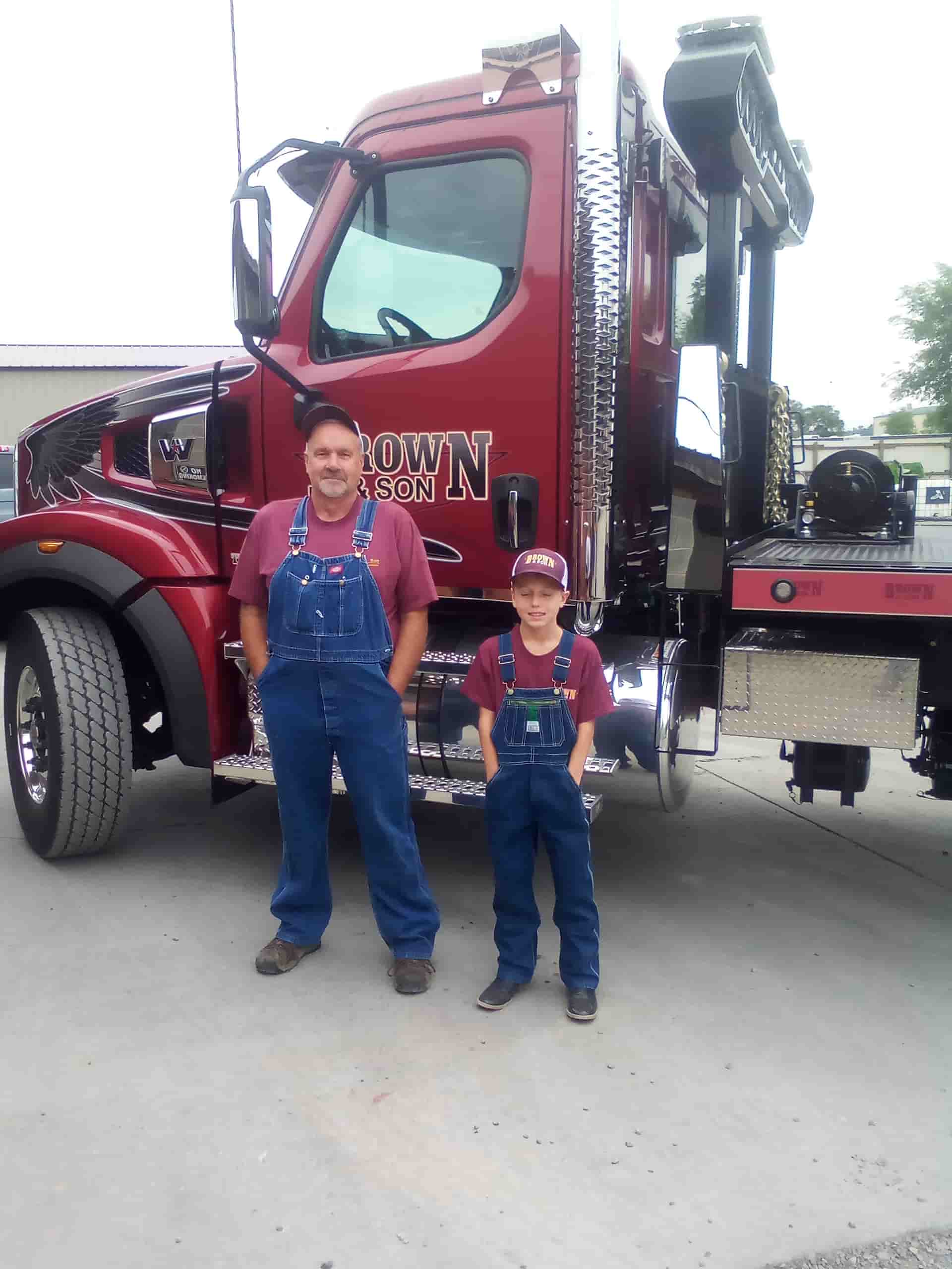 Portrait of Charles Brown with Western Star truck